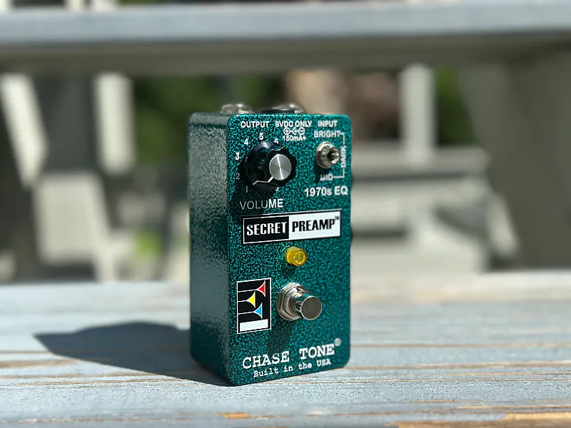 Chase Tone Secret Preamp Custom Shop Desert Island Teal