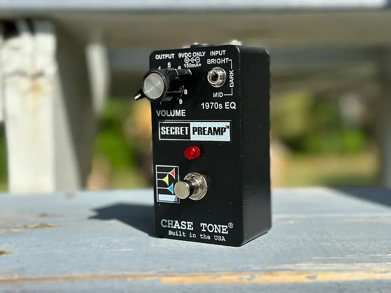 Chase Tone Secret Preamp Limited Edition Jet Black Wrinkle