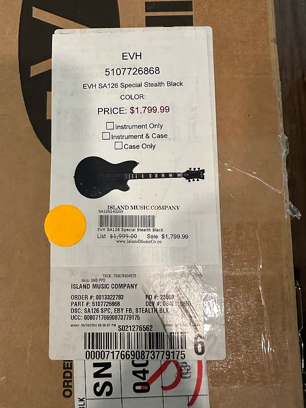 EVH SA-126 Special Stealth Black Wolfgang Van Halen