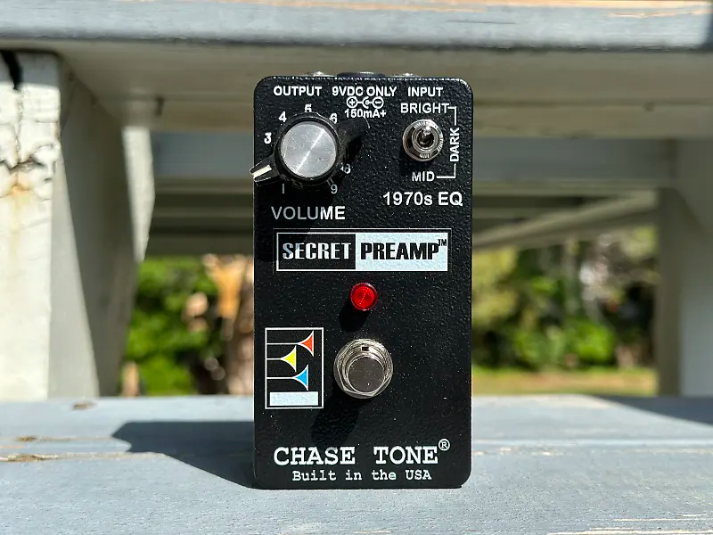 Chase Tone Secret Preamp Limited Edition Jet Black Wrinkle