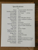 Goodall Concert Jumbo Cutaway * Reserve Sinker Redwood *