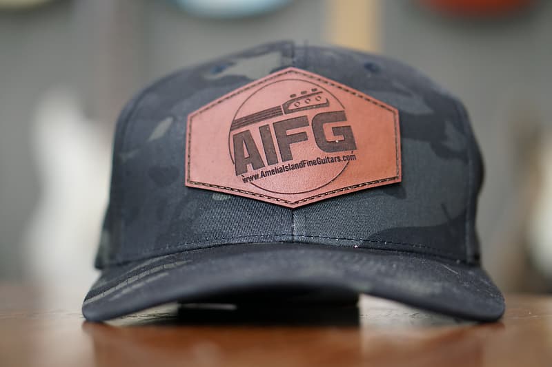 AIFG Leather Patch Hat Multicam Black