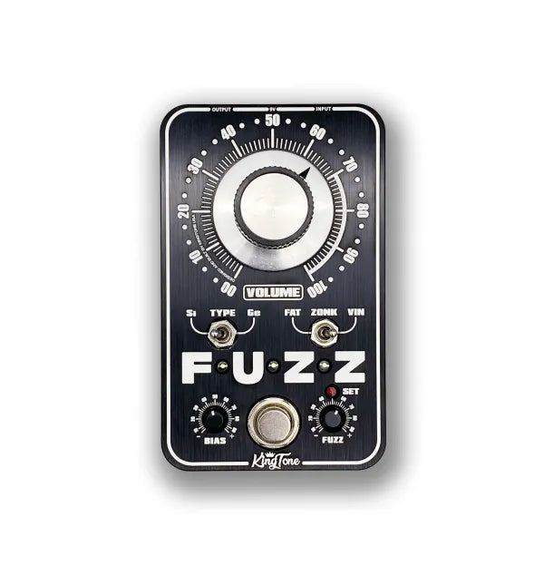 King Tone Guitar miniFUZZ V2 Black/Silver  Edition